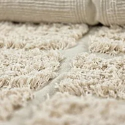 Tapetes felpudos - Ikara Natural Cotton Shaggy (creme)
