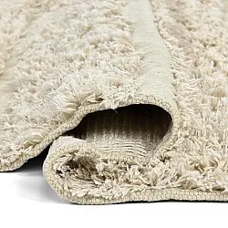 Tapete redondo - Ikara Natural Cotton Shaggy (creme)
