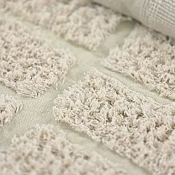 Tapete redondo - Ikara Natural Cotton Shaggy (creme)