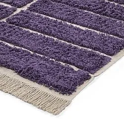 Tapetes felpudos - Ikara Natural Cotton Shaggy (roxo)