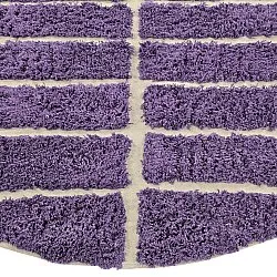 Tapete redondo - Ikara Natural Cotton Shaggy (roxo)
