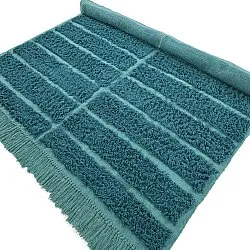 Tapetes felpudos - Ikara Natural Cotton Shaggy (turquesa)