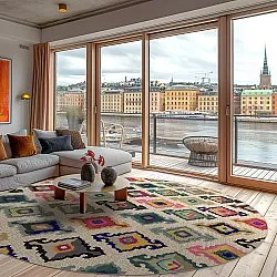 Tapete redondo - Isparta (multicolorido)