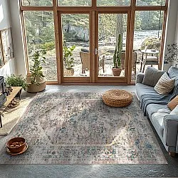 Tapete Wilton - Javis (azul/multicolorido)