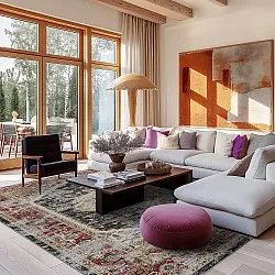 Tapete Wilton - Javis (vermelho/multicolorido)