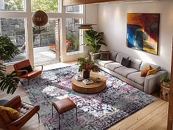 Tapete Wilton - Jedaida (rosa/multicolorido)