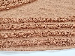 Tapete redondo - Jovie Natural Cotton Shaggy (terracota)