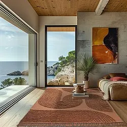 Tapetes felpudos - Jovie Natural Cotton Shaggy (terracota)