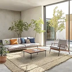 Tapetes felpudos - Kairi Natural Cotton Shaggy (bege/taupe)