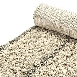 Tapetes felpudos - Kairi Natural Cotton Shaggy (bege/taupe)