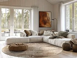 Tapete redondo - Kebira (bege)