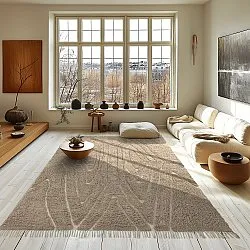 Tapetes felpudos - Kindon Natural Cotton Shaggy (bež/bela)