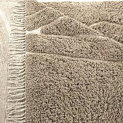 Tapetes felpudos - Kindon Natural Cotton Shaggy (bež/bela)