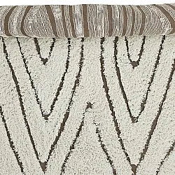 Tapetes felpudos - Kindon Natural Cotton Shaggy (umazano bela/rjava)