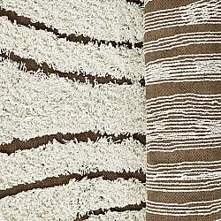 Tapetes felpudos - Kindon Natural Cotton Shaggy (umazano bela/rjava)