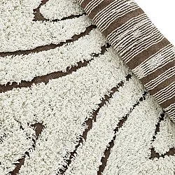 Tapetes felpudos - Kindon Natural Cotton Shaggy (umazano bela/rjava)