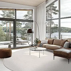 Tapete redondo - Kuba (bege)