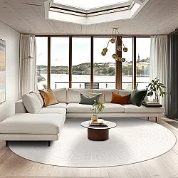 Tapete redondo - Kuba (bege)