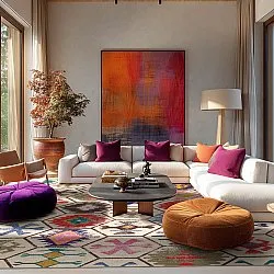 Tapete Wilton - Kulu (multicolorido)