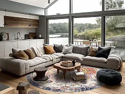 Tapete redondo - Lamta (multicolorido)