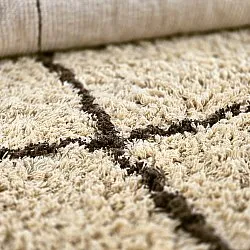 Tapetes felpudos - Lana Natural Cotton Shaggy (bege/marrom)