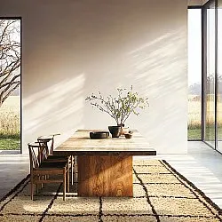 Tapetes felpudos - Lana Natural Cotton Shaggy (bege/marrom)