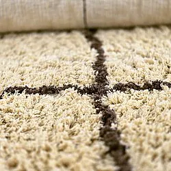 Tapetes felpudos - Lana Natural Cotton Shaggy (bege/marrom)