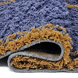 Tapetes felpudos - Lana Natural Cotton Shaggy (azul/amarelo)