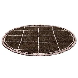 Tapete redondo - Lana Natural Cotton Shaggy (marrom)