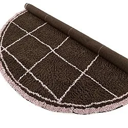 Tapete redondo - Lana Natural Cotton Shaggy (marrom)