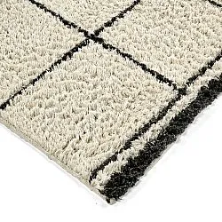 Tapetes felpudos - Lana Natural Cotton Shaggy (creme/cinza escuro)