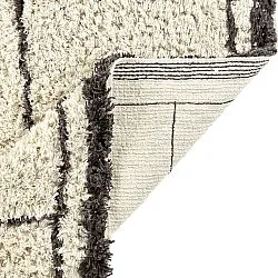 Tapetes felpudos - Lana Natural Cotton Shaggy (creme/cinza escuro)