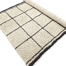 Tapetes felpudos - Lana Natural Cotton Shaggy (creme/cinza escuro)