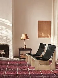 Tapetes felpudos - Lana Natural Cotton Shaggy (taupe/vermelho)