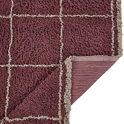 Tapetes felpudos - Lana Natural Cotton Shaggy (taupe/vermelho)