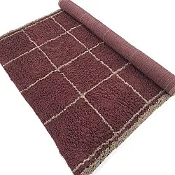 Tapetes felpudos - Lana Natural Cotton Shaggy (taupe/vermelho)