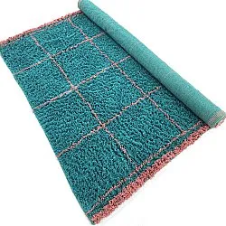 Tapetes felpudos - Lana Natural Cotton Shaggy (turquesa/rosa)