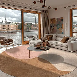 Tapete redondo - Lazio (bege/rosa)