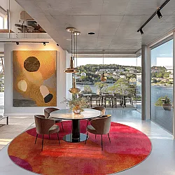 Tapetes redondos - Lazio (rosa)