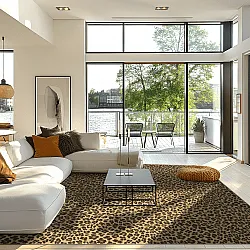 Tapete Wilton - Leopard (marrom)