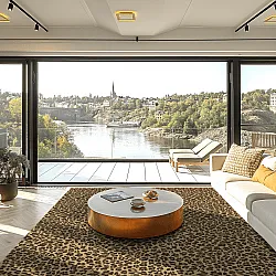 Tapete Wilton - Leopard (marrom)