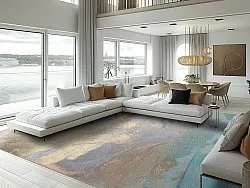 Tapete Wilton - Lesley (azul/cinza/turquesa)