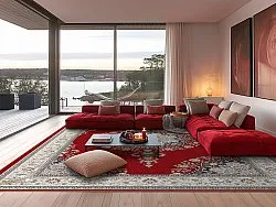 Tapete Wilton - Lice (vermelho/multicolorido)