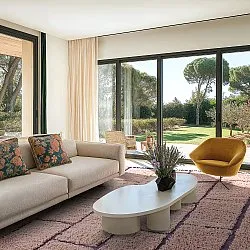 Tapetes felpudos - Lindley Natural Cotton Shaggy (roza/vijolična)