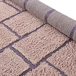 Tapetes felpudos - Lindley Natural Cotton Shaggy (roza/vijolična)