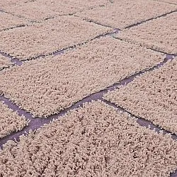 Tapetes felpudos - Lindley Natural Cotton Shaggy (roza/vijolična)