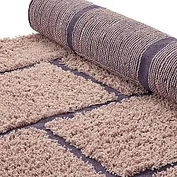 Tapetes felpudos - Lindley Natural Cotton Shaggy (roza/vijolična)