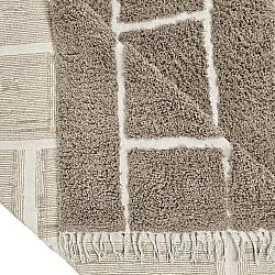 Tapetes felpudos - Lindley Natural Cotton Shaggy (taupe/siva)