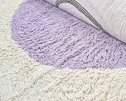 Tapete redondo - Londa Natural Cotton Shaggy (multi)