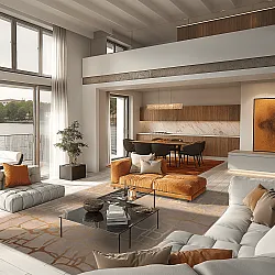 Tapete Wilton - Lorenzo (marrom/dourado)